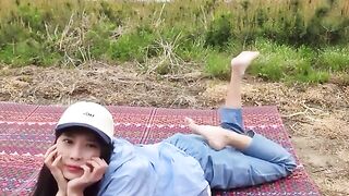 BJ Feet: Cute outdoor pose session #3