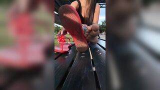 Black and Brown Feet: Would you kiss my sandals to kiss my feet? #4