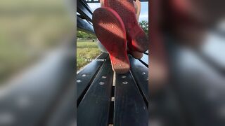 Black and Brown Feet: Would you kiss my sandals to kiss my feet? #2