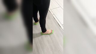 Foot Fetish: Boss came to visit in sandals showing off sexy feet ♥️♥️ #4