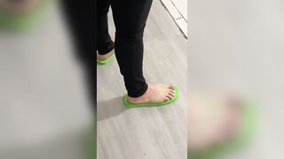 Foot Fetish: Boss came to visit in sandals showing off sexy feet ♥️♥️ #3