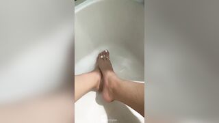 Foot Fetish: Relaxing after long week #2