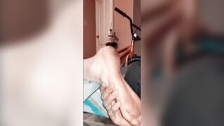 Foot Fetish: Sucking 18yr old red toes. ♥️♥️ #1