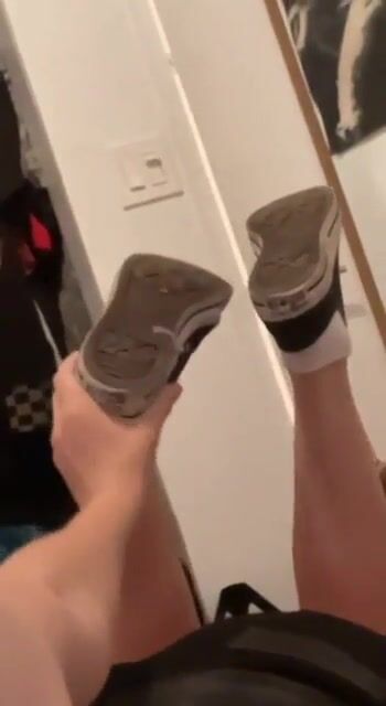 Shoe and sock removal for my babies