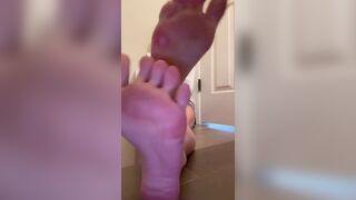 Foot Fetish: my friend’s little sister Payton, have some sock strip and domination videos from her too #4