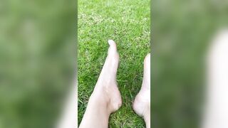 Foot Fetish: Oil park play snippets ! #2