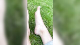 Foot Fetish: Oil park play snippets ! #3