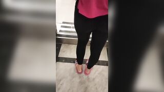 Foot Fetish: Wanting to footjob in the elevator but they're watching us #2