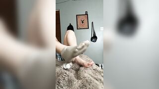 Foot Fetish: Do you dare lick my after work feet♥️♥️ #3