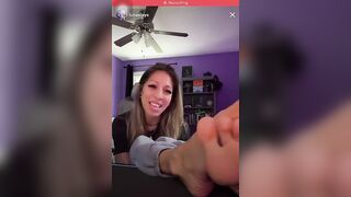 Foot Fetish: Beautiful Latina with beautiful hot sexy soles and cute orange toes on Taco ♥️♥️ Toesday’s live!! #1