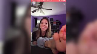 Foot Fetish: Beautiful Latina with beautiful hot sexy soles and cute orange toes on Taco ♥️♥️ Toesday’s live!! #2