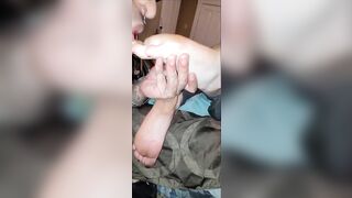 18yr old dirty feet ripped stockings.????