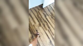 Foot Fetish: Can you guess what size my feet are in these heels ♥️♥️ #2