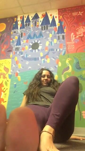 Ex gf old at work foot vid