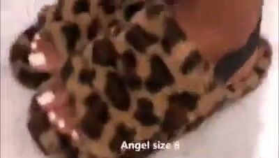 Random Approach Smelling light skins feet.