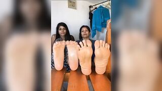 Latina mother and daughter soles