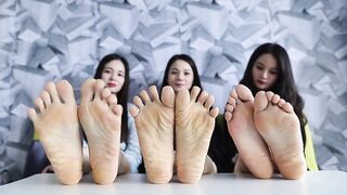 3 pairs of gorgeous Asian soles