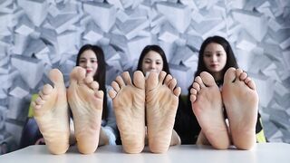 Foot Fetish: 3 pairs of gorgeous Asian soles #3