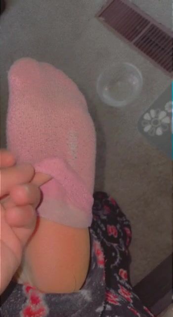Cute sock reveal:)