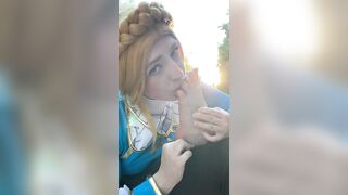 Feet Licking: Sometimes Zelda has to sneak away into the Lost woods just to worship her own feet in secret.. #2