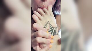 Feet Licking: Mmmm wanna lick? #2