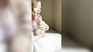 Feet Licking: On Sundays, I let you watch ♥️♥️ #4