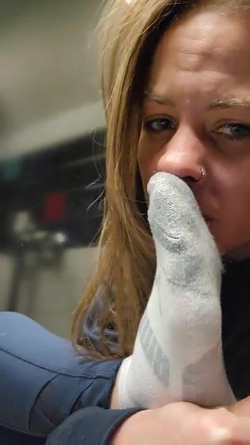 couldn't resist a quick sniff at work