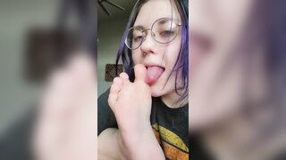 Feet Licking: Sensual licks ♥️♥️ #4