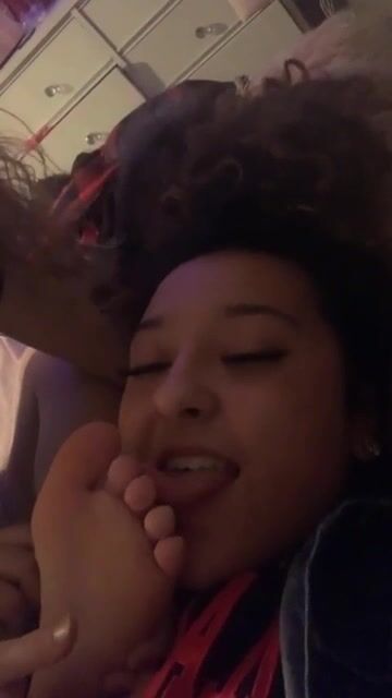 My best friend loving the toes ????