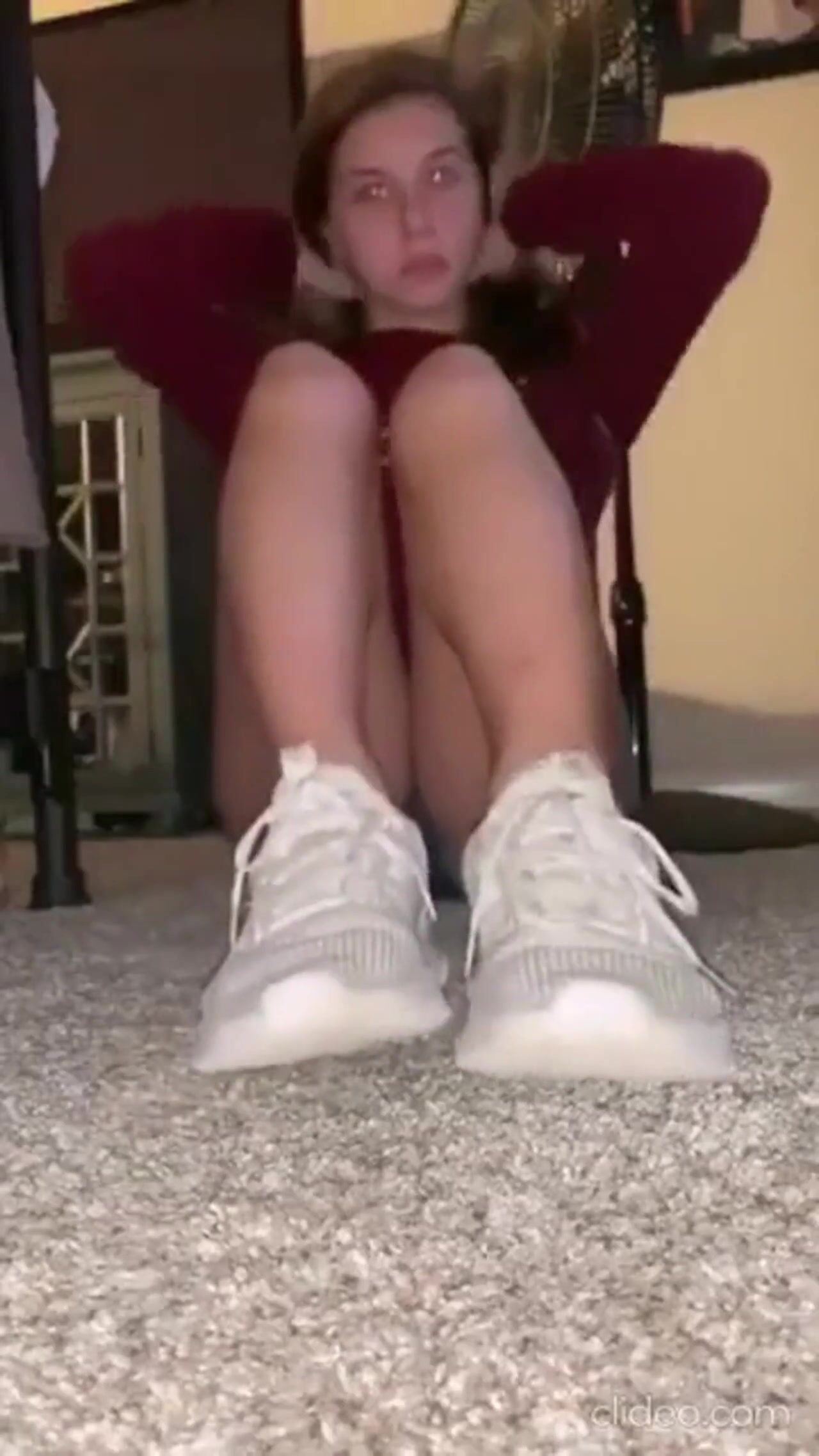 Sweaty soles tease