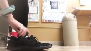 Public Feet: New angle in the break room #1