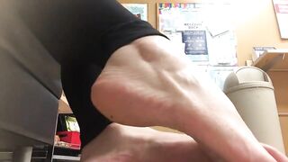 Public Feet: New angle in the break room #4