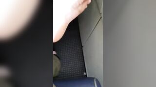 Public Feet: On the airplane, caught the guy next to me filming them later on ♥️♥️ #1