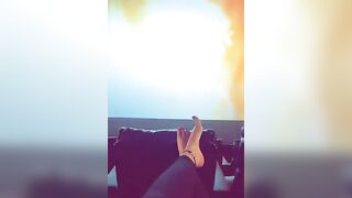 Public Feet: Teasing the people in the theater #4