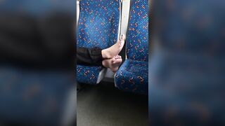 Public Feet: Watching other passenger's faces when I take my socks off whenever I travel by train or bus is hilarious #2