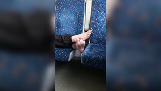 Public Feet: Watching other passenger's faces when I take my socks off whenever I travel by train or bus is hilarious #3