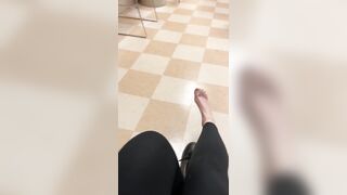 Public Feet: Are you a fan of my break room vids? #4