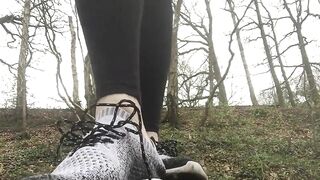 Public Feet: Early morning run and I’ve got them sweaty feet ♥️♥️ #2