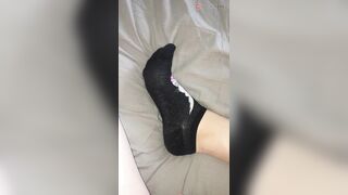 Feet Toes and Socks: Letting my sweaty feet get some air ♥️♥️ DMs open! #1