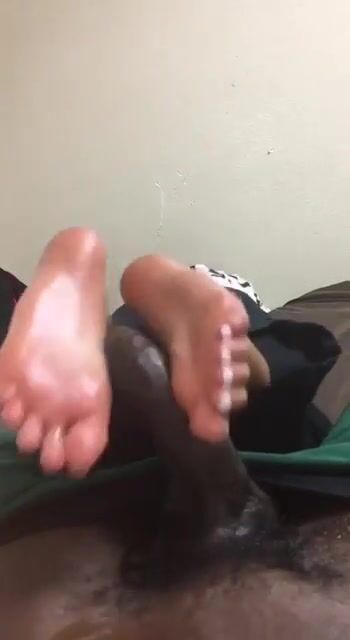 Asian footjob