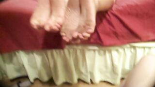 Double dirty soles cumshot