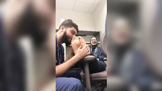 Feet: Hijab nurse video pt 1 #4