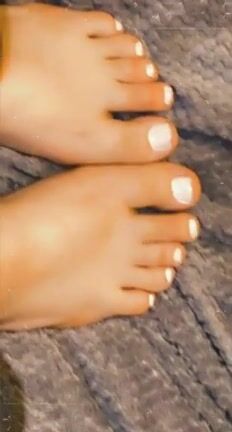 Cute white toes