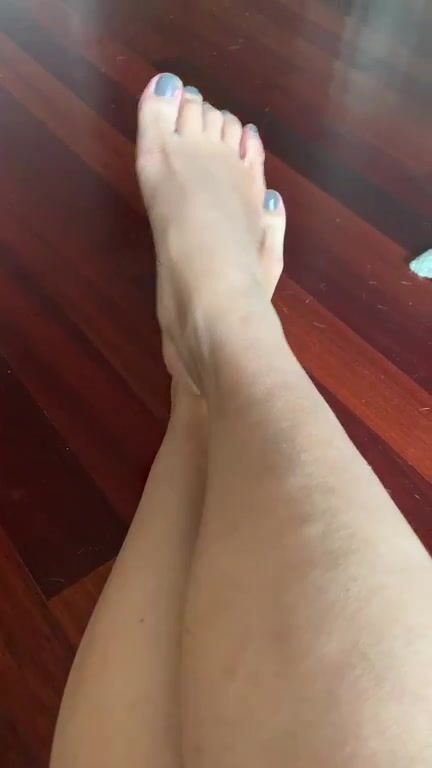 Chilling in my living room showing off my feet