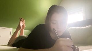 Foot Fetish: I caught you looking♥️♥️ I’m just trying to do my homework♥️♥️ #2