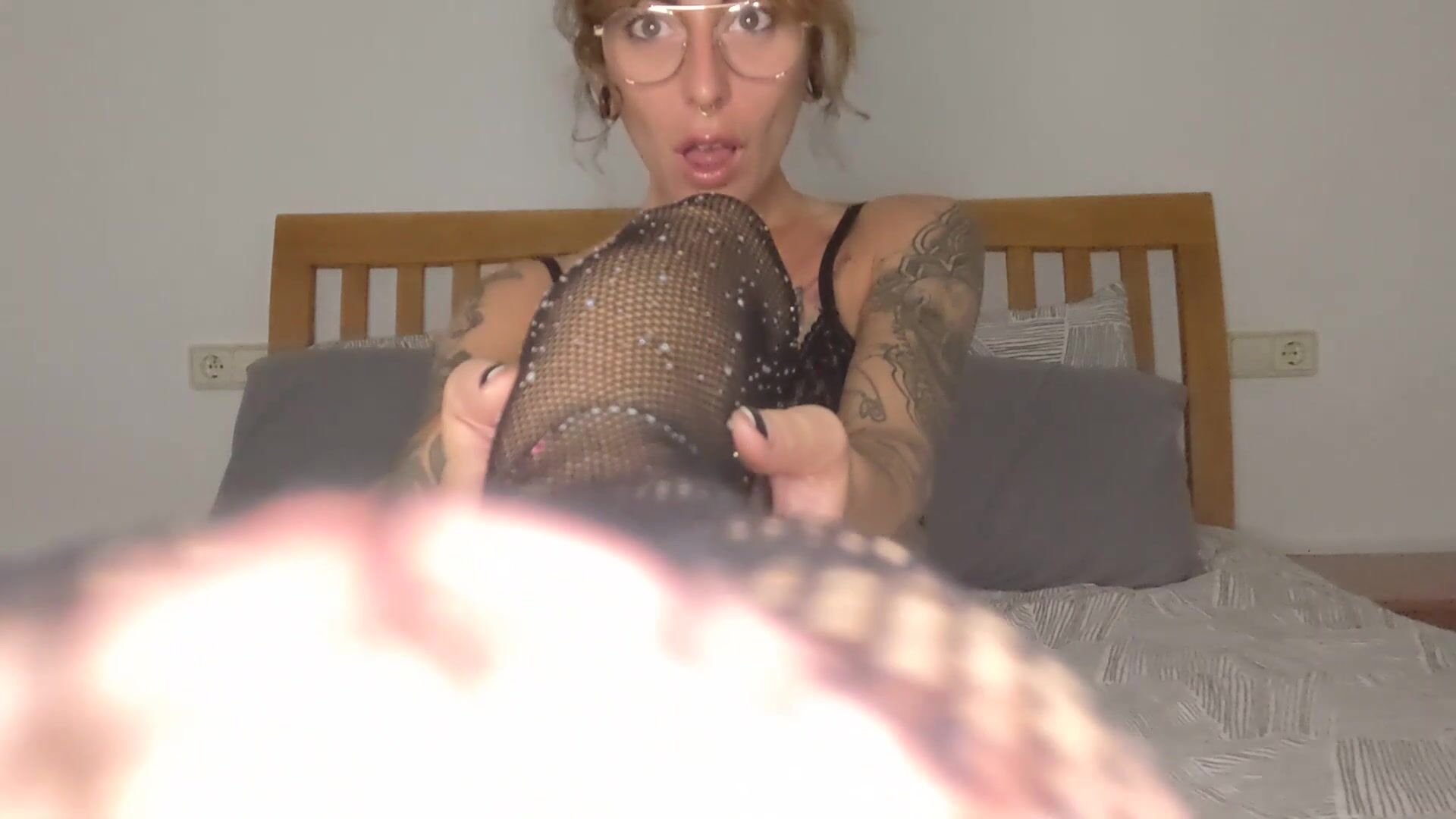 Stockings and feet in your face ???? do you like toes in your mouth?