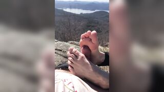 Footjobs: thanks for waiting the hike was worth it #3