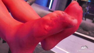 Feet: My feet in diffrent nylons compilation #4