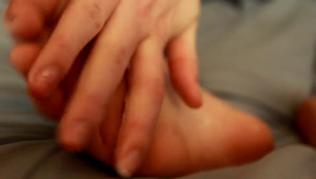 Putting lotion on my feet! Feels so good