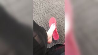Feet: You catch me waiting in the lobby, what do you do? #1